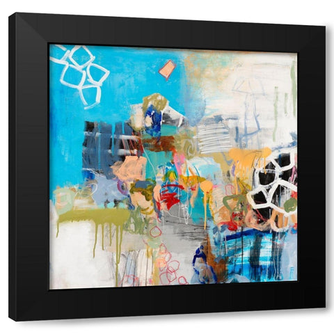 Beijing Black Modern Wood Framed Art Print by Tover, Jeffrey