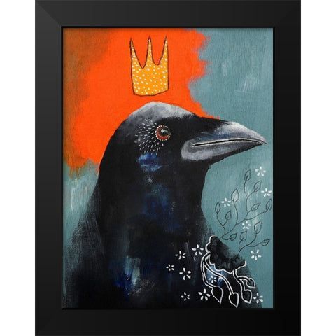 A Srong Connection Black Modern Wood Framed Art Print by The Secret Hermit