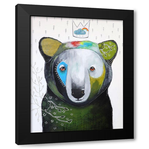 Steady Growth Black Modern Wood Framed Art Print with Double Matting by The Secret Hermit