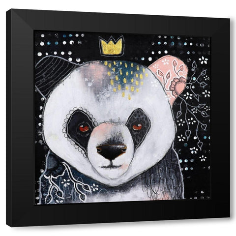 A Fanciful Friendship Black Modern Wood Framed Art Print with Double Matting by The Secret Hermit
