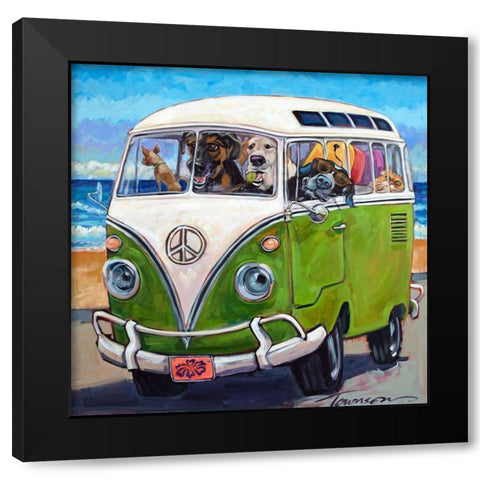 Hang Loose Black Modern Wood Framed Art Print with Double Matting by Townsend, CR