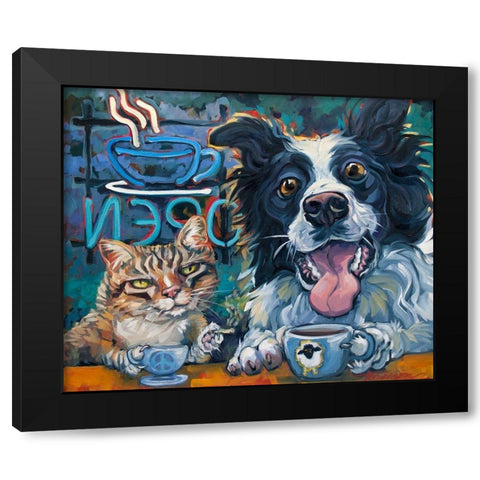 Dude Chill 2 Black Modern Wood Framed Art Print with Double Matting by Townsend, CR