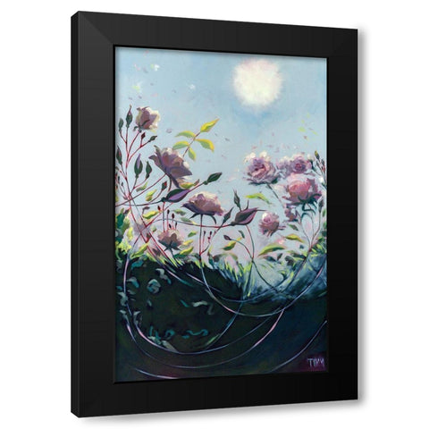 Deep Communication Black Modern Wood Framed Art Print with Double Matting by Timmerman, Lisa