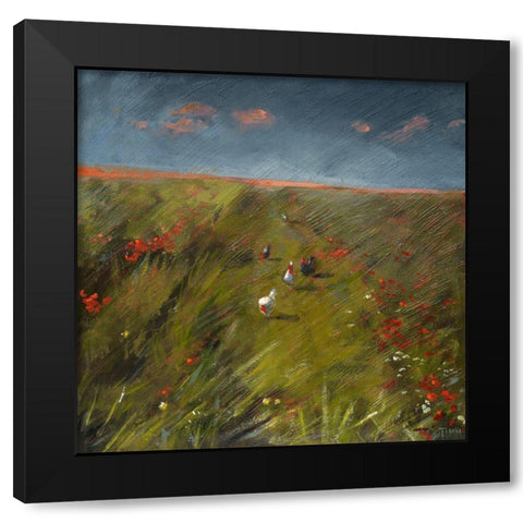 The Long Walk Home Black Modern Wood Framed Art Print by Timmerman, Lisa
