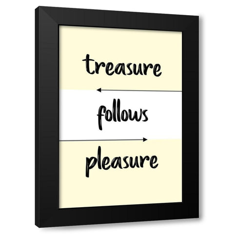 Unknown Black Modern Wood Framed Art Print with Double Matting by Treasure Follows Pleasure