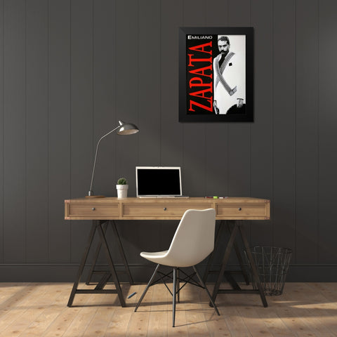ZAPATA Black Modern Wood Framed Art Print by Valadez, Robert