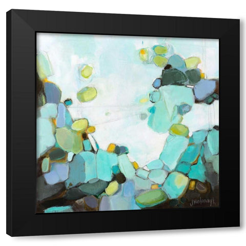 Freshwater Black Modern Wood Framed Art Print with Double Matting by Van Landuyt, Jamie
