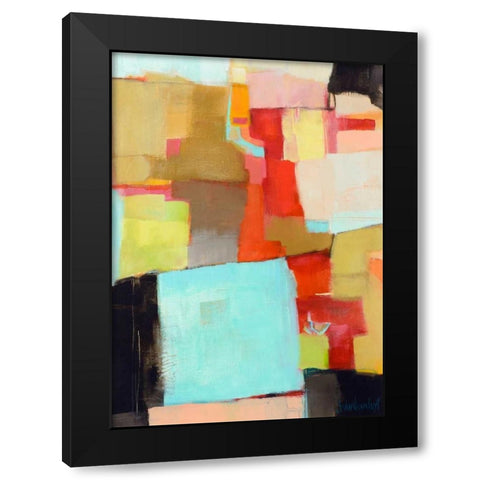 Jigsaw Black Modern Wood Framed Art Print by Van Landuyt, Jamie