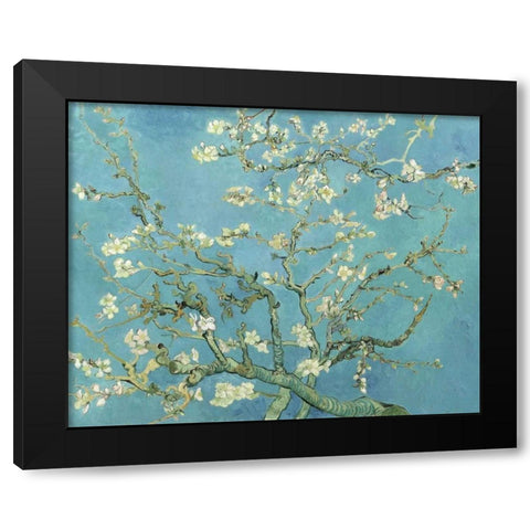 Almond Blossoms 1890 Black Modern Wood Framed Art Print with Double Matting by Van Gogh, Vincent
