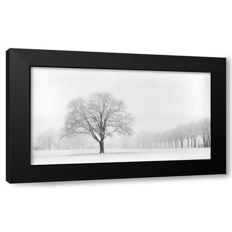 Standing Alone Black Modern Wood Framed Art Print by Van de Goor, Lars