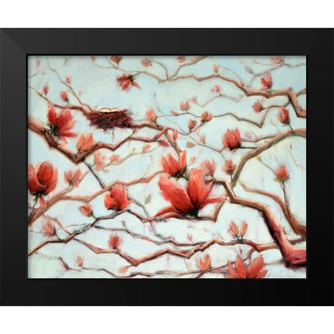 Possibilities in Full Bloom Black Modern Wood Framed Art Print by Van Hart, Holly