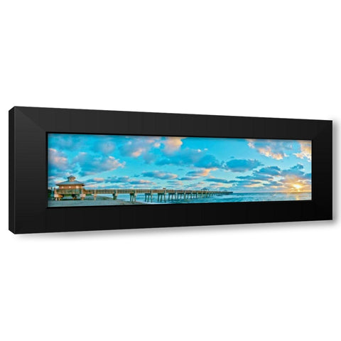 Sunrise on Juno Beach Black Modern Wood Framed Art Print with Double Matting by Vaughn, Steve
