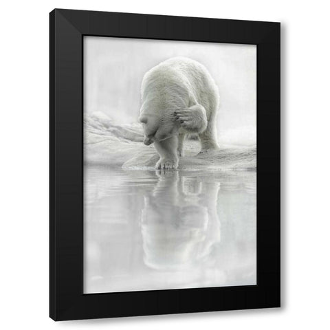 How Do I Look Black Modern Wood Framed Art Print with Double Matting by Van de Goor, Lars