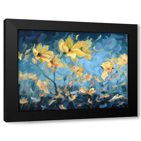 How Dreams Are Made Black Modern Wood Framed Art Print by Van Hart, Holly