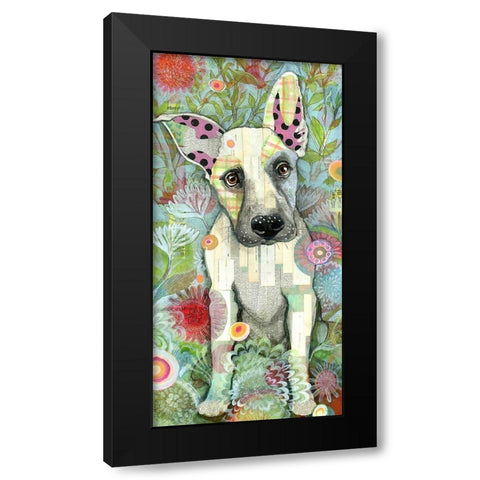 Zo Zo Girl Black Modern Wood Framed Art Print with Double Matting by Verhoeven, Judy