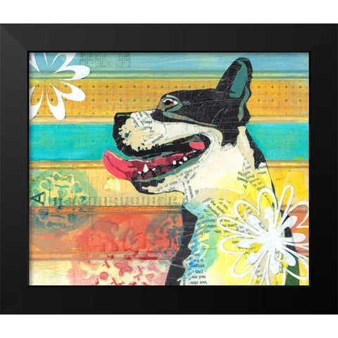 Beast Friend Black Modern Wood Framed Art Print by Verhoeven, Judy