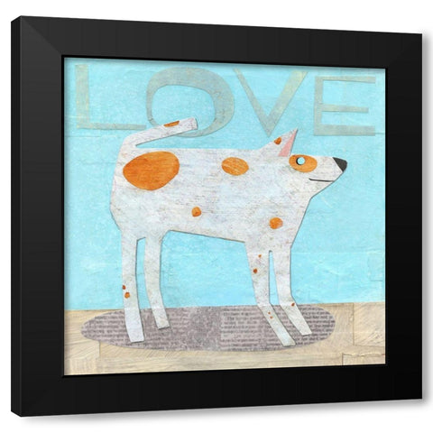 Faithful Friend Black Modern Wood Framed Art Print with Double Matting by Verhoeven, Judy