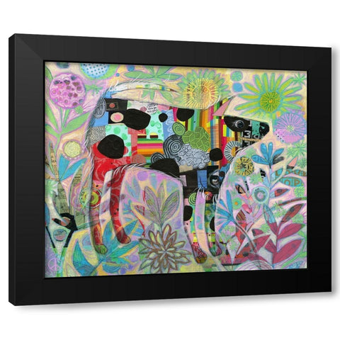 This Old Pup Has Always Been There for Me Black Modern Wood Framed Art Print by Verhoeven, Judy