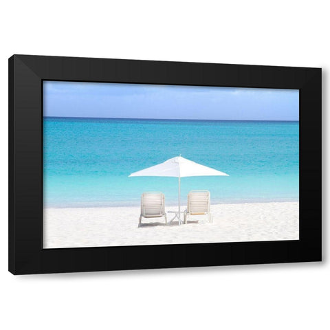 Turks and Caicos Island Black Modern Wood Framed Art Print with Double Matting by Varona, Verne