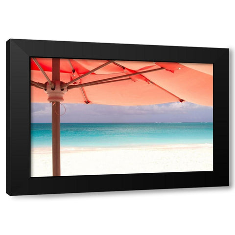 Umbrella Perspective Black Modern Wood Framed Art Print by Varona, Verne