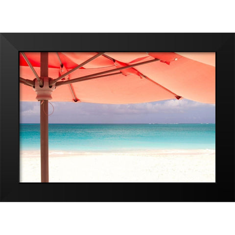 Umbrella Perspective Black Modern Wood Framed Art Print by Varona, Verne