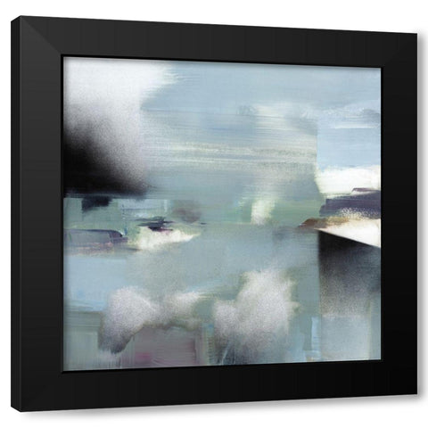 Spatial Composition 28.04.2018 Black Modern Wood Framed Art Print with Double Matting by Villafane, Stephane