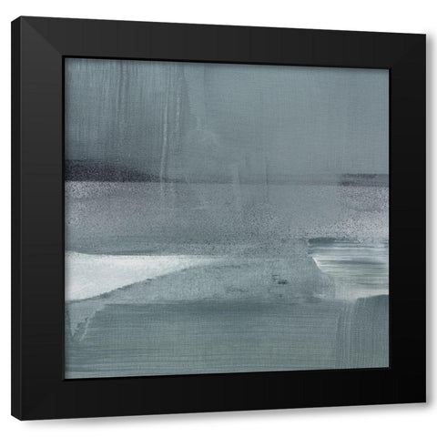 Spatial Composition 11.02.2018 Black Modern Wood Framed Art Print with Double Matting by Villafane, Stephane