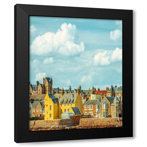 Somewhere In Scotland Black Modern Wood Framed Art Print by Van de Goor, Lars