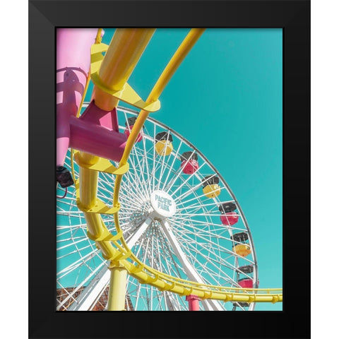 Pacific Wheel II Black Modern Wood Framed Art Print by Vargas, Carlos