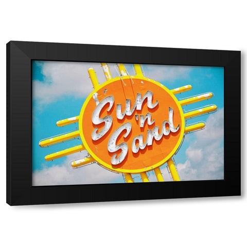 Sun n Sand  No. 2 Black Modern Wood Framed Art Print with Double Matting by Vargas, Carlos