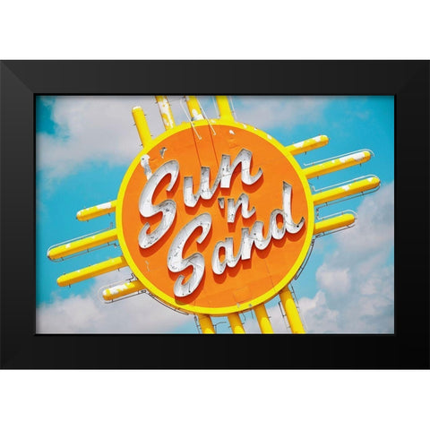 Sun n Sand  No. 2 Black Modern Wood Framed Art Print by Vargas, Carlos