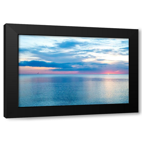 Calm Black Modern Wood Framed Art Print by Varona, Verne