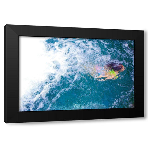 Emergence Black Modern Wood Framed Art Print by Varona, Verne