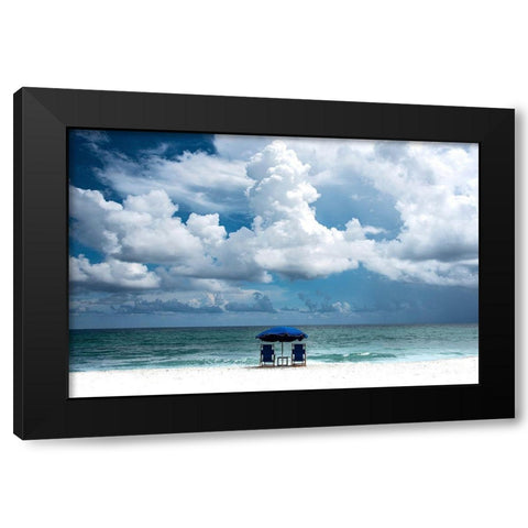 Just Us Two Black Modern Wood Framed Art Print with Double Matting by Varona, Verne