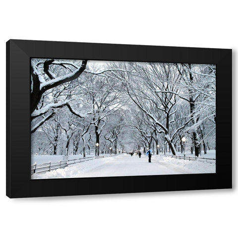 White Wonder Black Modern Wood Framed Art Print with Double Matting by Varona, Verne