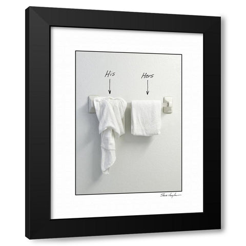 His and Hers Black Modern Wood Framed Art Print with Double Matting by Vaughn, Steve