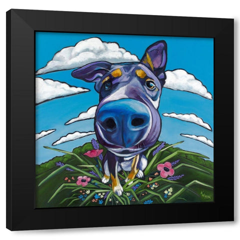 Head in the Clouds Black Modern Wood Framed Art Print with Double Matting by Wronski, Kathryn