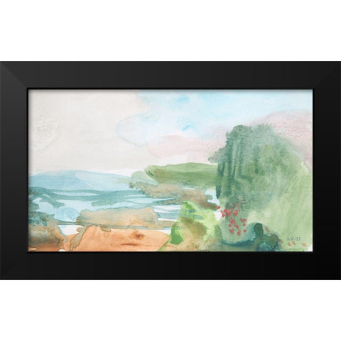 Dreamed of Joy Departed Black Modern Wood Framed Art Print by Weiss, Jan