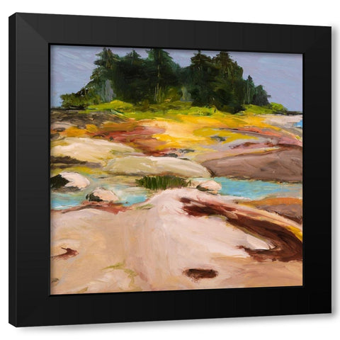 Secret Place Black Modern Wood Framed Art Print with Double Matting by Wakefield, Martha