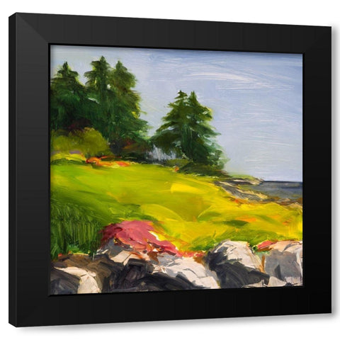 Sanctuary Black Modern Wood Framed Art Print by Wakefield, Martha