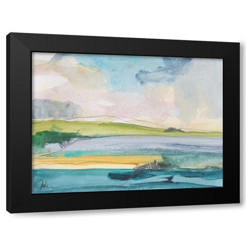 Amid the Jewels Black Modern Wood Framed Art Print with Double Matting by Weiss, Jan