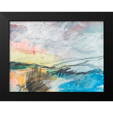All the Night Tide Black Modern Wood Framed Art Print by Weiss, Jan