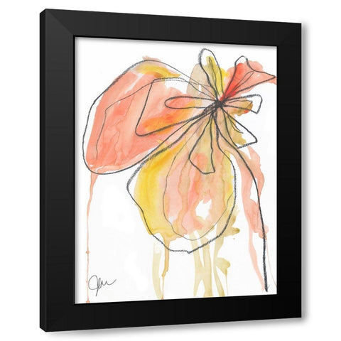 Coral in Nature Black Modern Wood Framed Art Print by Weiss, Jan