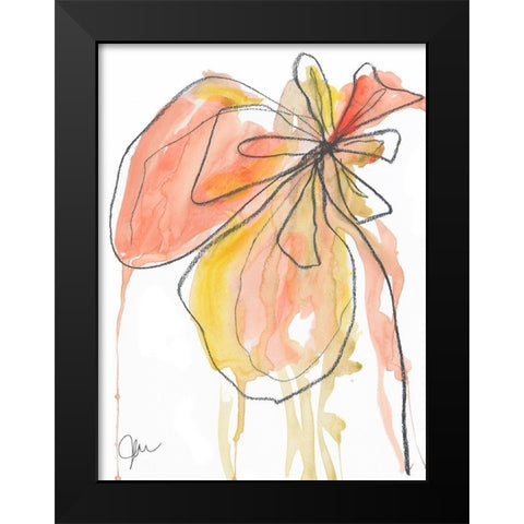 Coral in Nature Black Modern Wood Framed Art Print by Weiss, Jan