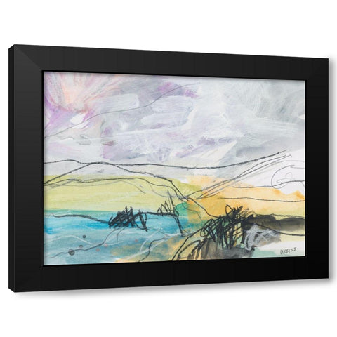 Trail to the Sea Black Modern Wood Framed Art Print with Double Matting by Weiss, Jan