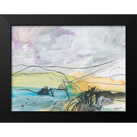 Trail to the Sea Black Modern Wood Framed Art Print by Weiss, Jan