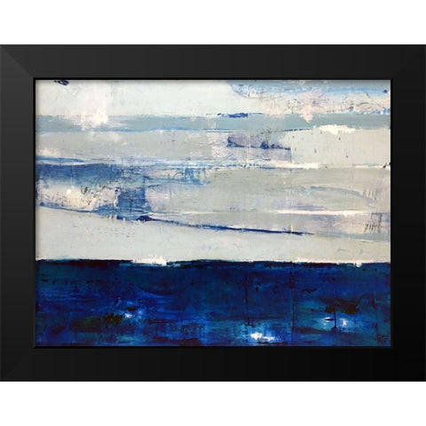 I Always Return to the Sea Black Modern Wood Framed Art Print by Weaverling, Julie