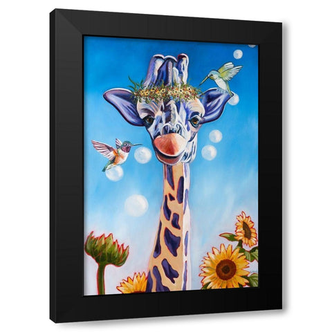 Friends In High Places Black Modern Wood Framed Art Print by Wronski, Kathryn