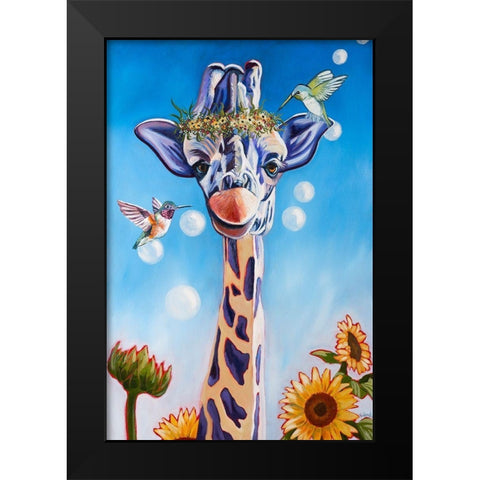 Friends In High Places Black Modern Wood Framed Art Print by Wronski, Kathryn