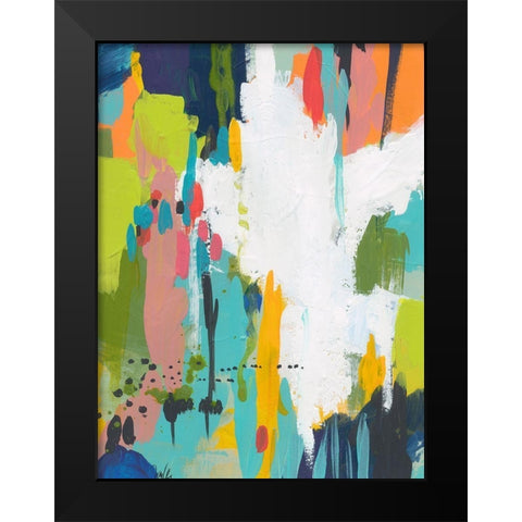 Summer Field Black Modern Wood Framed Art Print by Weiss, Jan